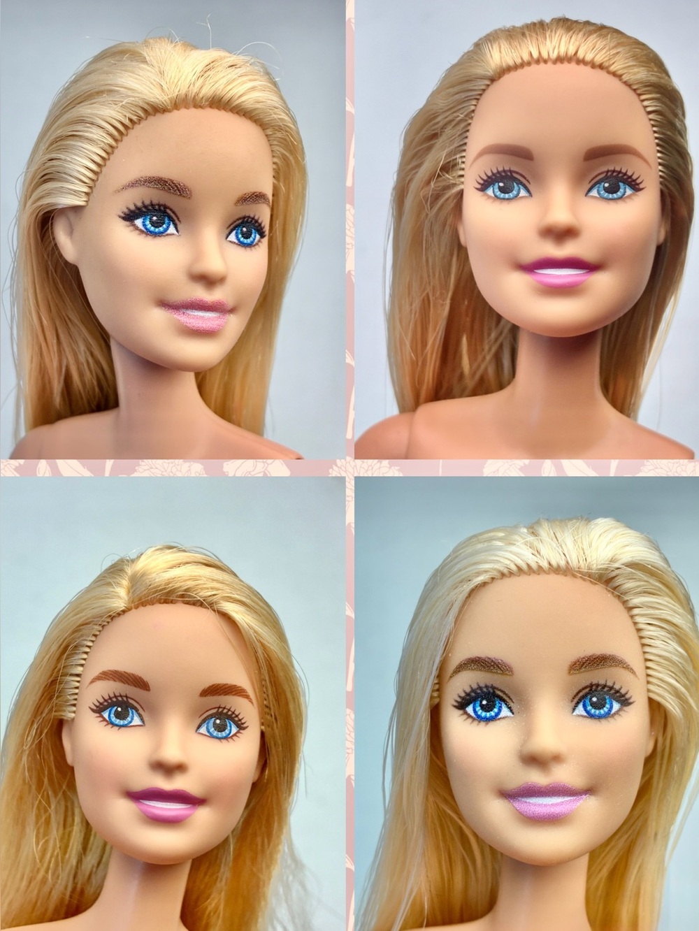 Barbie Doll Lot - 4 Dolls for OOAK Crafting or Play - Millie Face